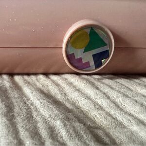 Caboodle Case with Geometric Sticker Accent